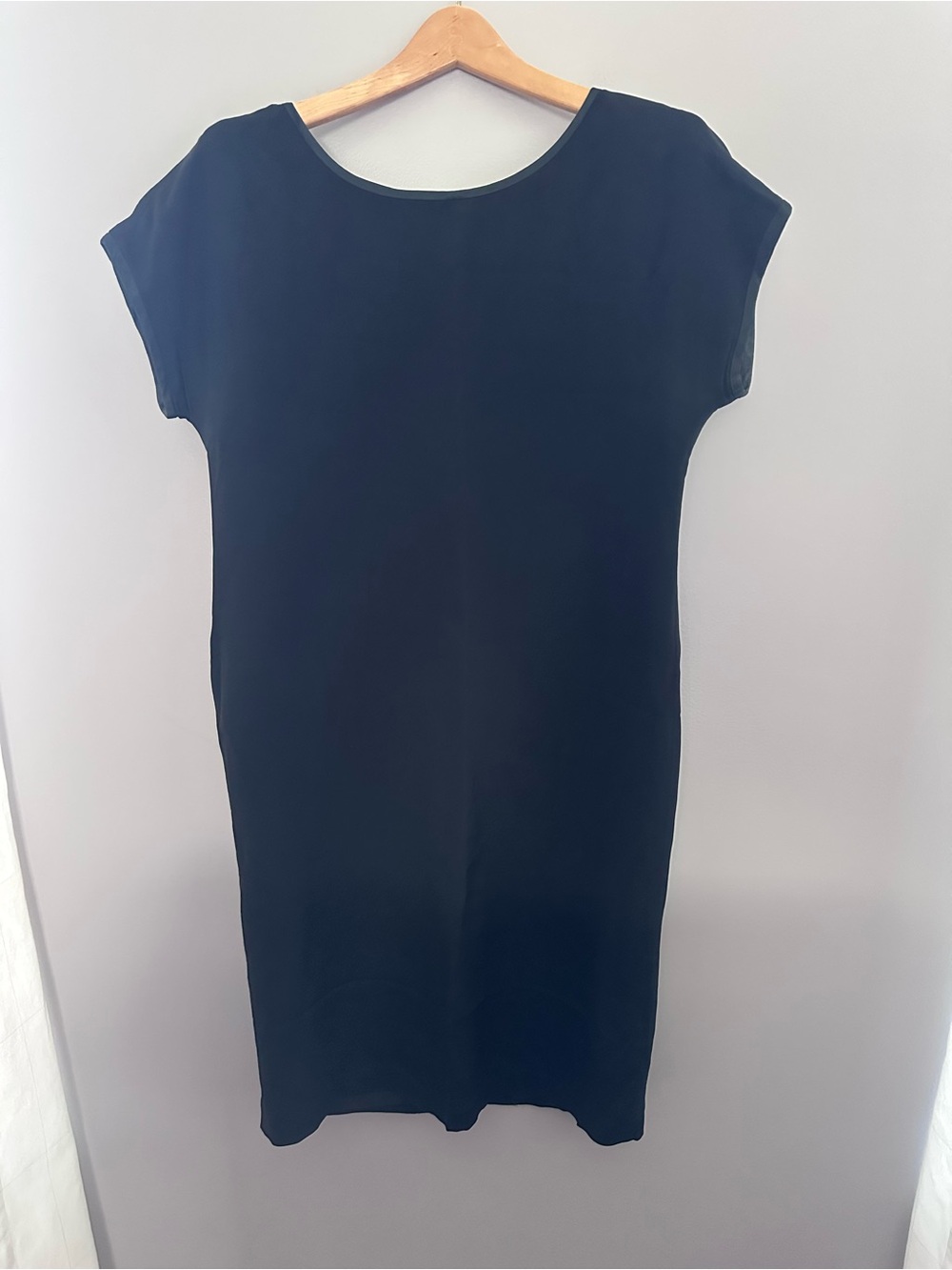 Classic Black Silk Shift Dress - Vintage Miller Shor Size 12